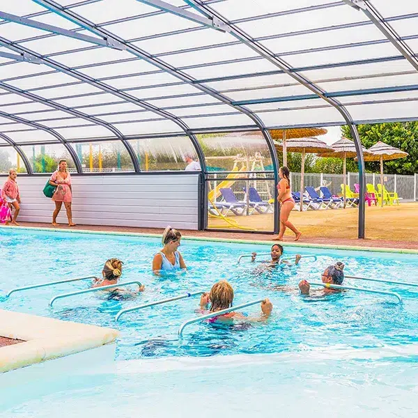 aquabike in an indoor pool in vendee