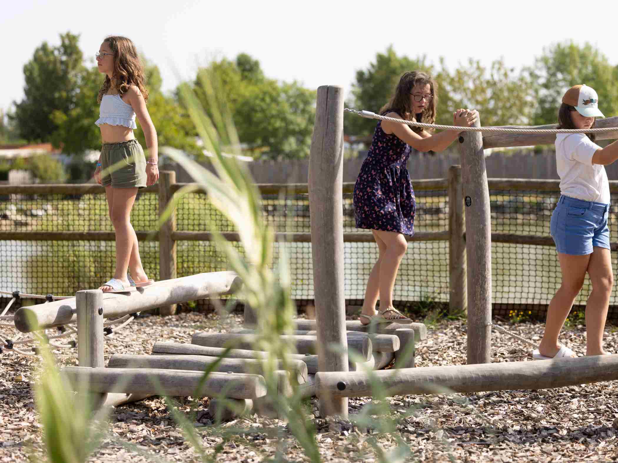 parcours aventure aire de jeux camping