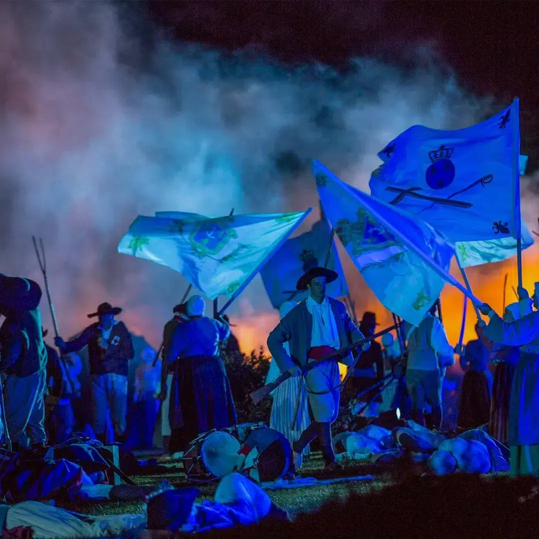 Cinéscénie du Puy du Fou en soirée, à 20 minutes du camping en Vendée